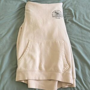 Size Medium/ Cream Hoodie/ Malibu Waikiki Surf Classic/ Originally $95
